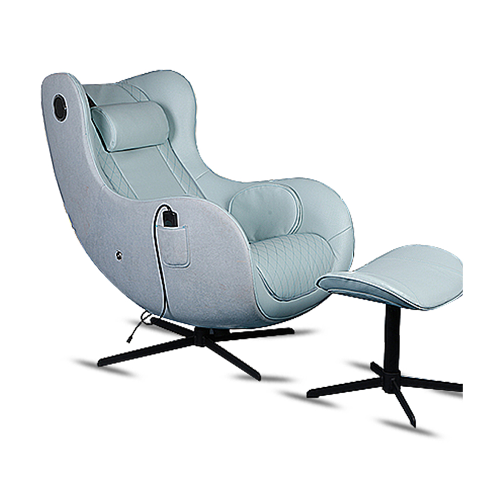 Диван из натуральной кожи Relax, массажное кресло с подставкой для ног 
