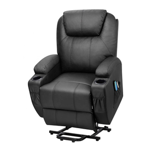 Черное кресло Powerlift с подогревом и массажем