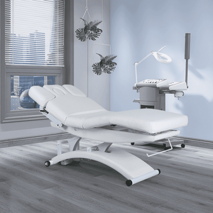 Электрический гидравлический массажный стол, белая спа-кровать для лица для косметолога