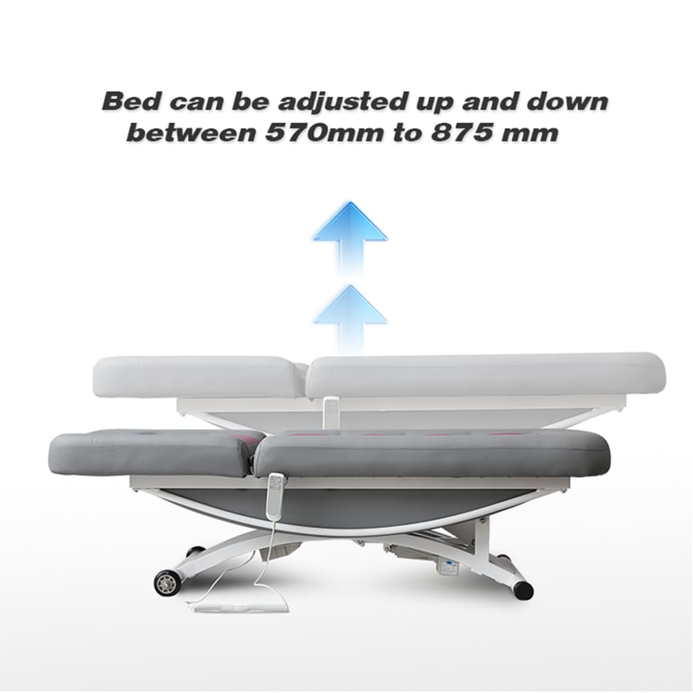 Сверхмощный электрический массажный стол серая стационарная спа-кровать