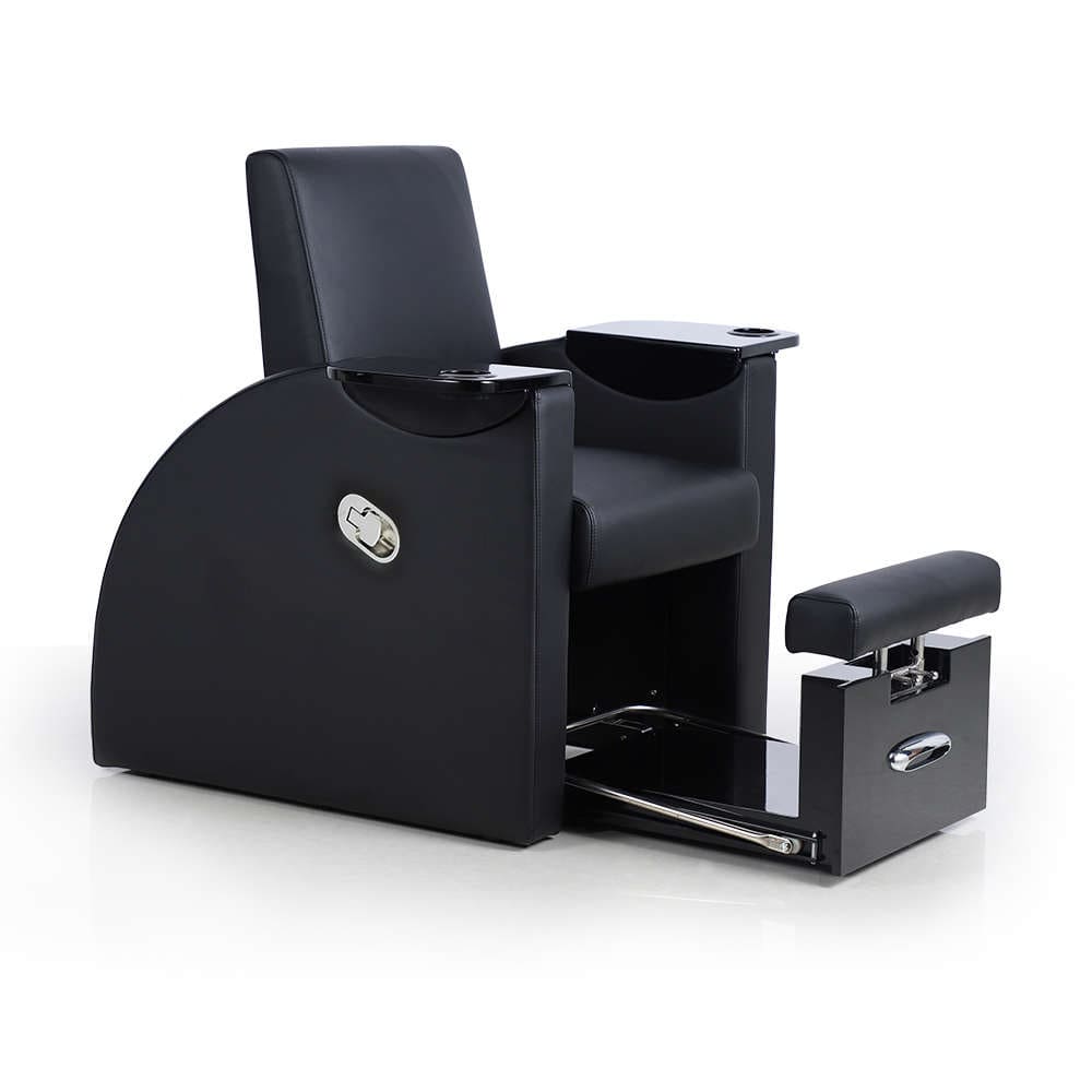 Простое черное кресло для педикюра без сантехники на продажу - Kangmei