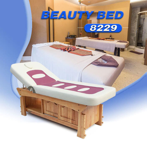 Деревянный массажный стол, спа-кровать для лица с местом для хранения вещей - Kangmei