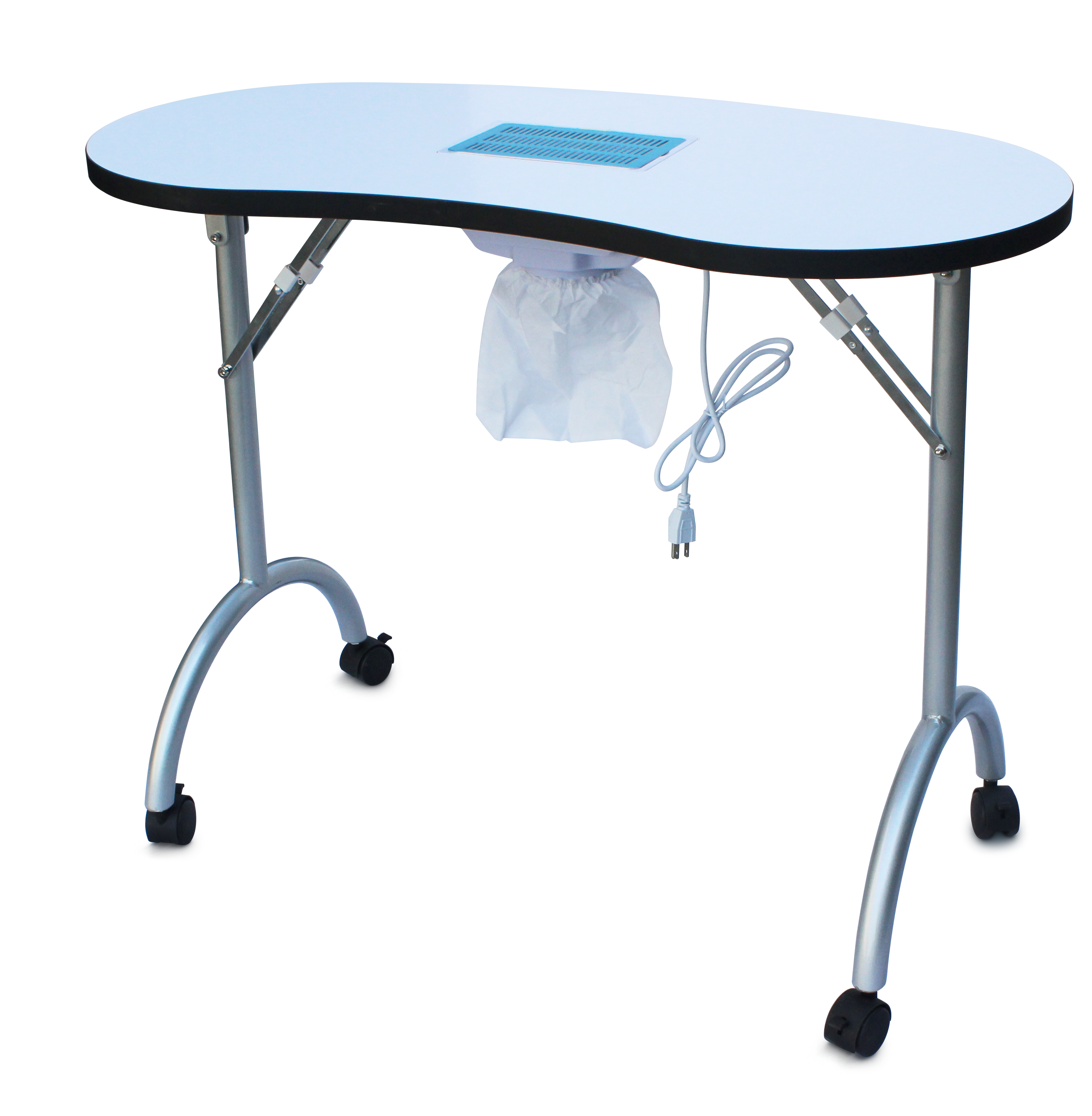 Современная дешевая мебель для спа-салона красоты Портативный складной стол для маникюра с вентилятором