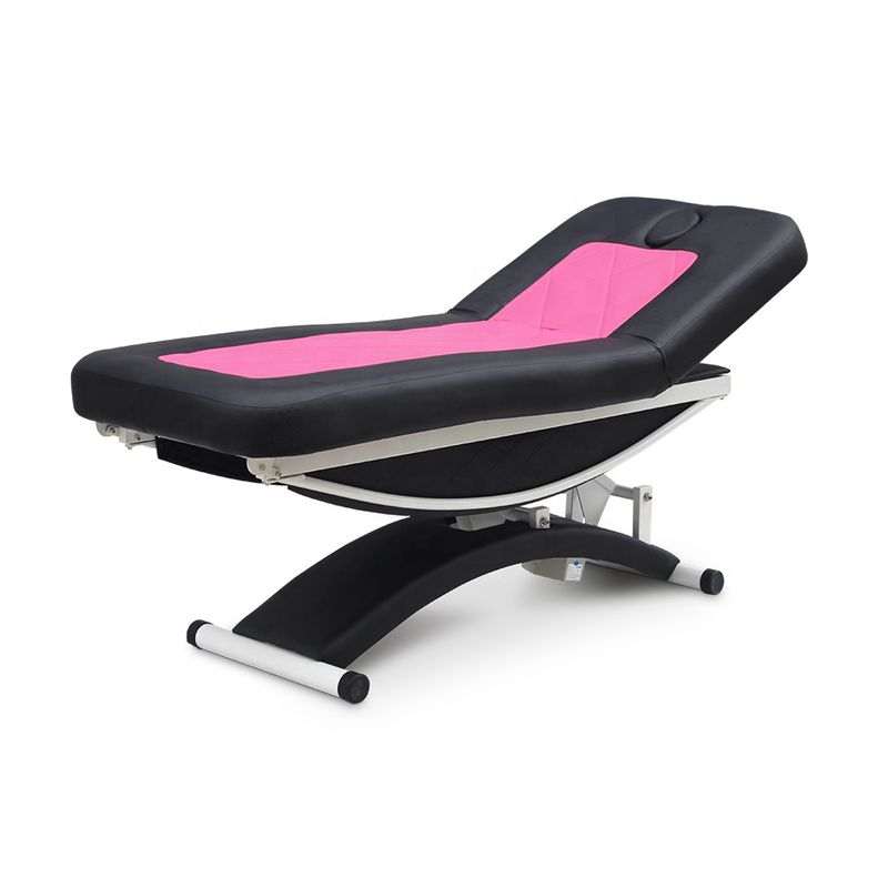 Черный и розовый электрический роскошный тайский массажный стол с татуировкой и спа-кроватью для лица