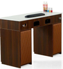 Коричневый маникюрный стол Nail Bar Tech Desk Station с вентиляционным отверстием - kangmei