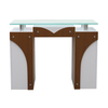Маникюрный стол со стеклянной столешницей и пылесборником - Kangmei