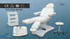 Белый электрический массажный стол Podiatry Tattoo Facial Chair