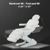 Роскошный белый электрический массажный стол премиум-класса, кровать и стул для лица