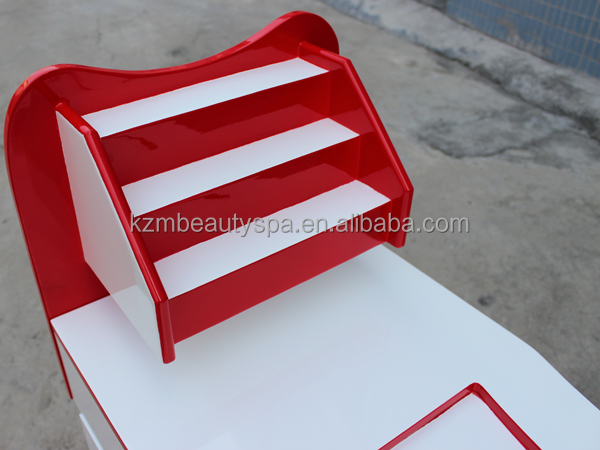 KANGZHIMEI красный маникюрный стол маникюрный стол с пылесборником N049-1
