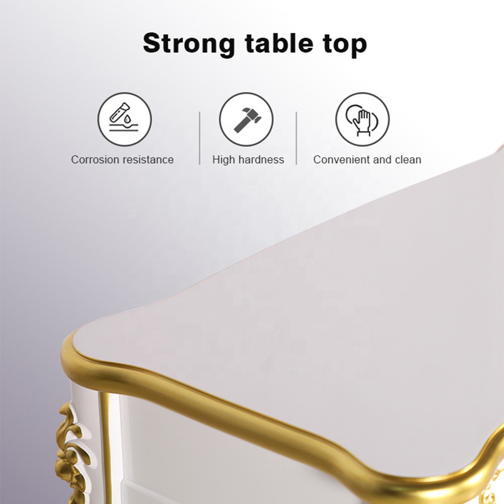 Белый винтажный королевский антикварный маникюрный стол для ногтей - Kangmei