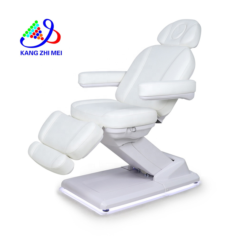Роскошный белый электрический массажный стол Beauty Lash Bed для лица 