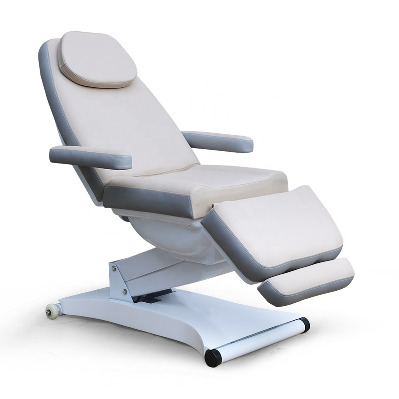 Серый электрический массажный стол для физиотерапии Кровать для ресниц для лица