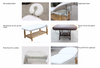 Белый регулируемый по высоте терапевтический массажный стол с диваном и спа-кроватью для лица