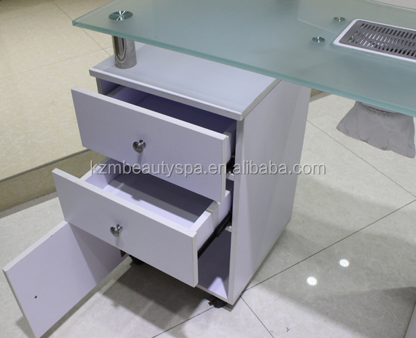N015 Kangzhimei Оптовая стеклянная столешница Маникюрный стол Стол для ногтей Стол для ногтей