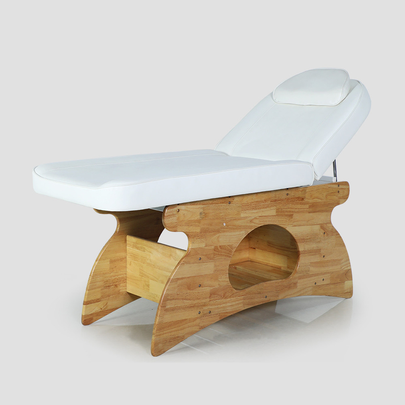 Массажный стол для восковой эпиляции из дерева, диван, спа-салон, кровать для лица